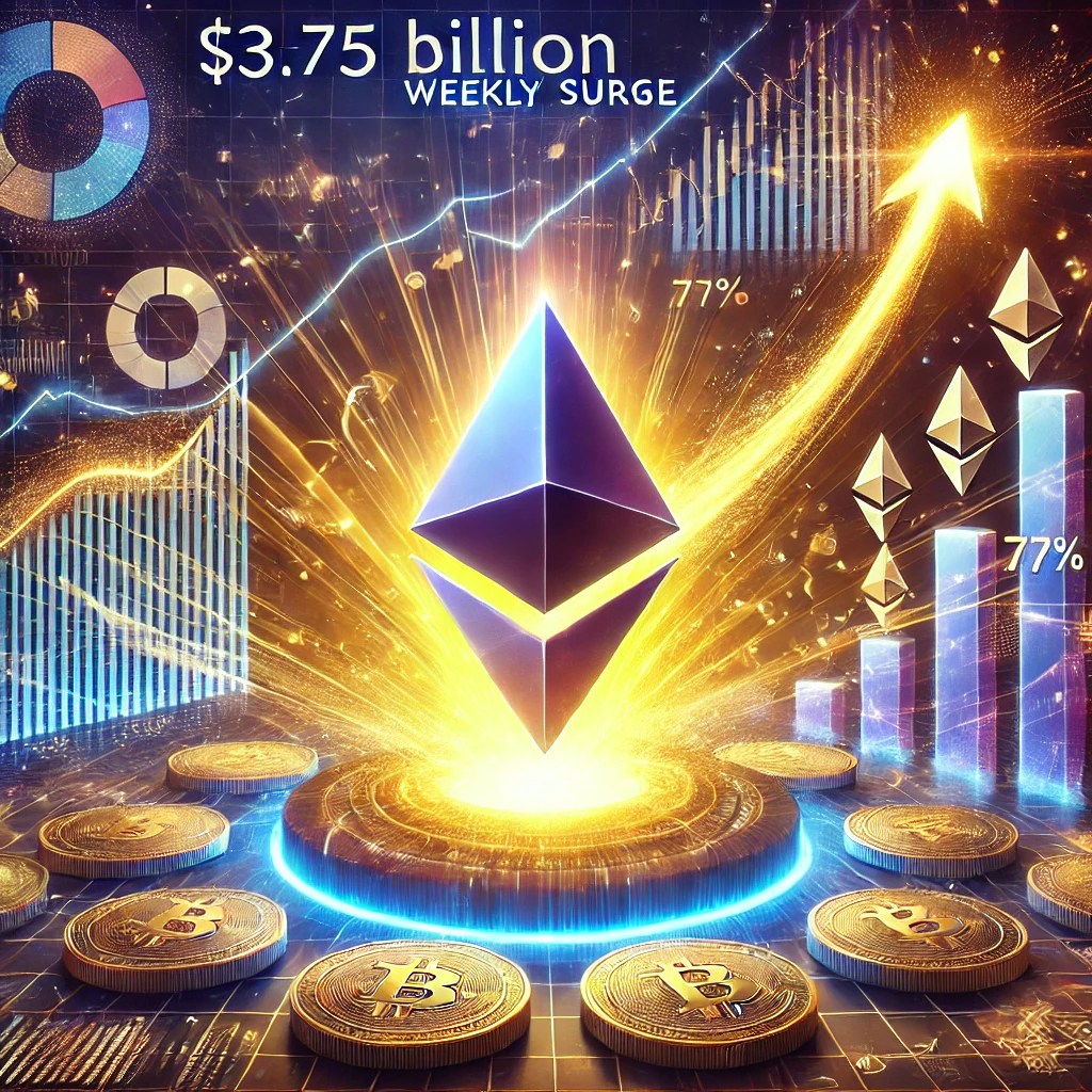 Ethereum Dominates as Crypto Funds Experience a Massive $3.75 Billion Inflow Crypto Funds See $3.75B Weekly Surge – Ethereum Claims 77% of It